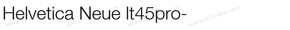 Helvetica Neue lt45pro字体转换